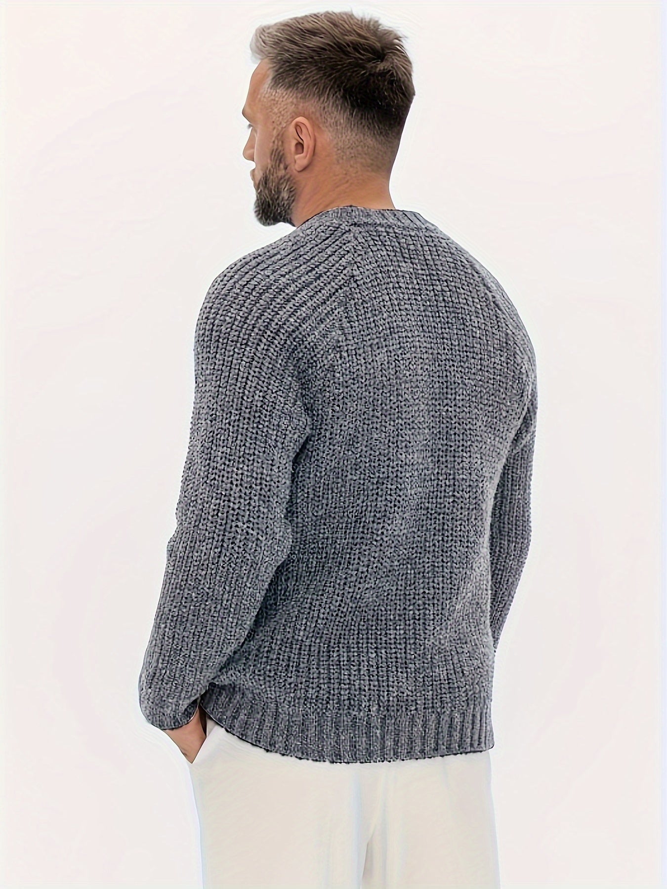 Cozy Winter Knit Sweater for Men