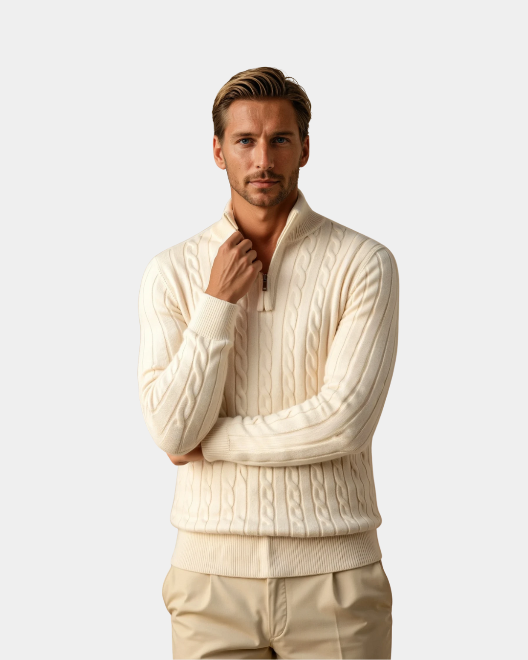 The Classic Old Money Quarter Zip Knit