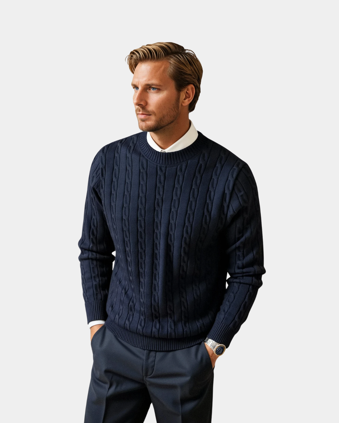 Premium O-Neck Ribbed Pullover