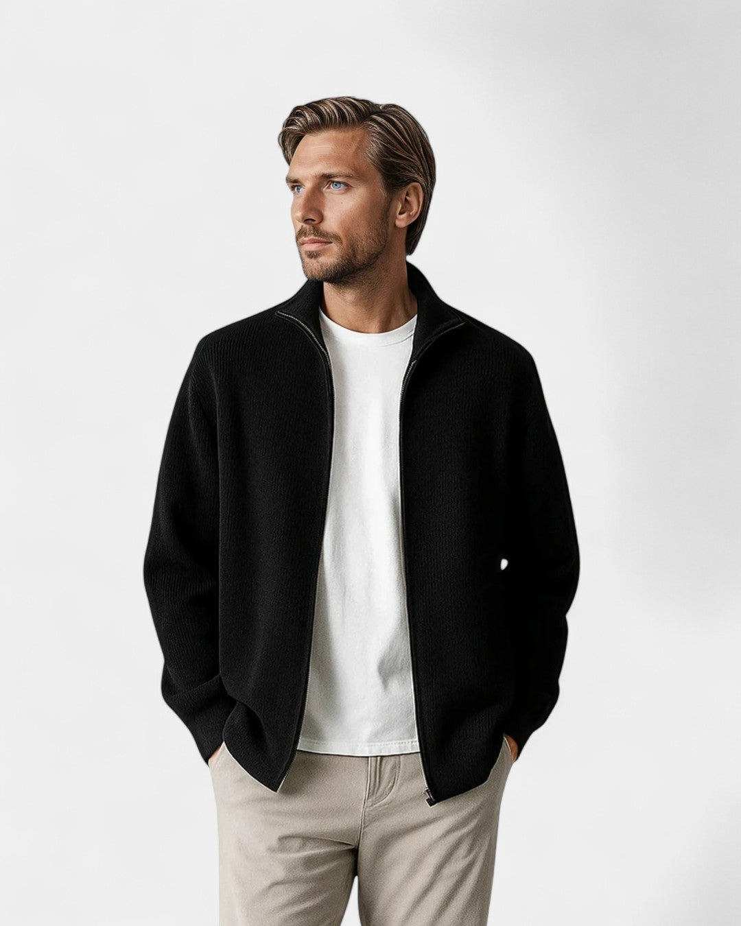 Classic Wool Tailored Coastal Jacket
