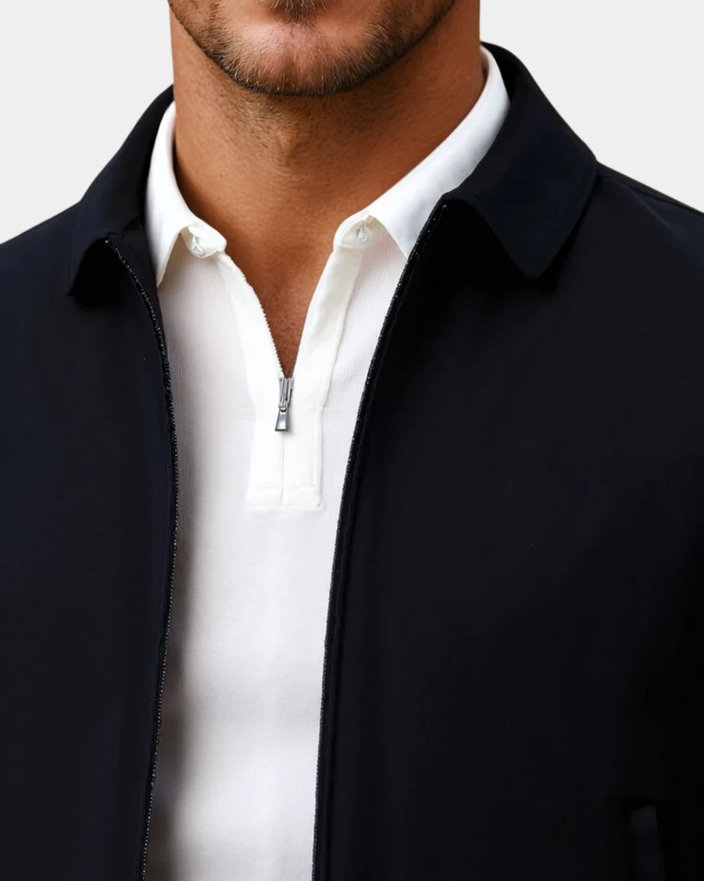 Slim Fit Polyester Lapel Jacket