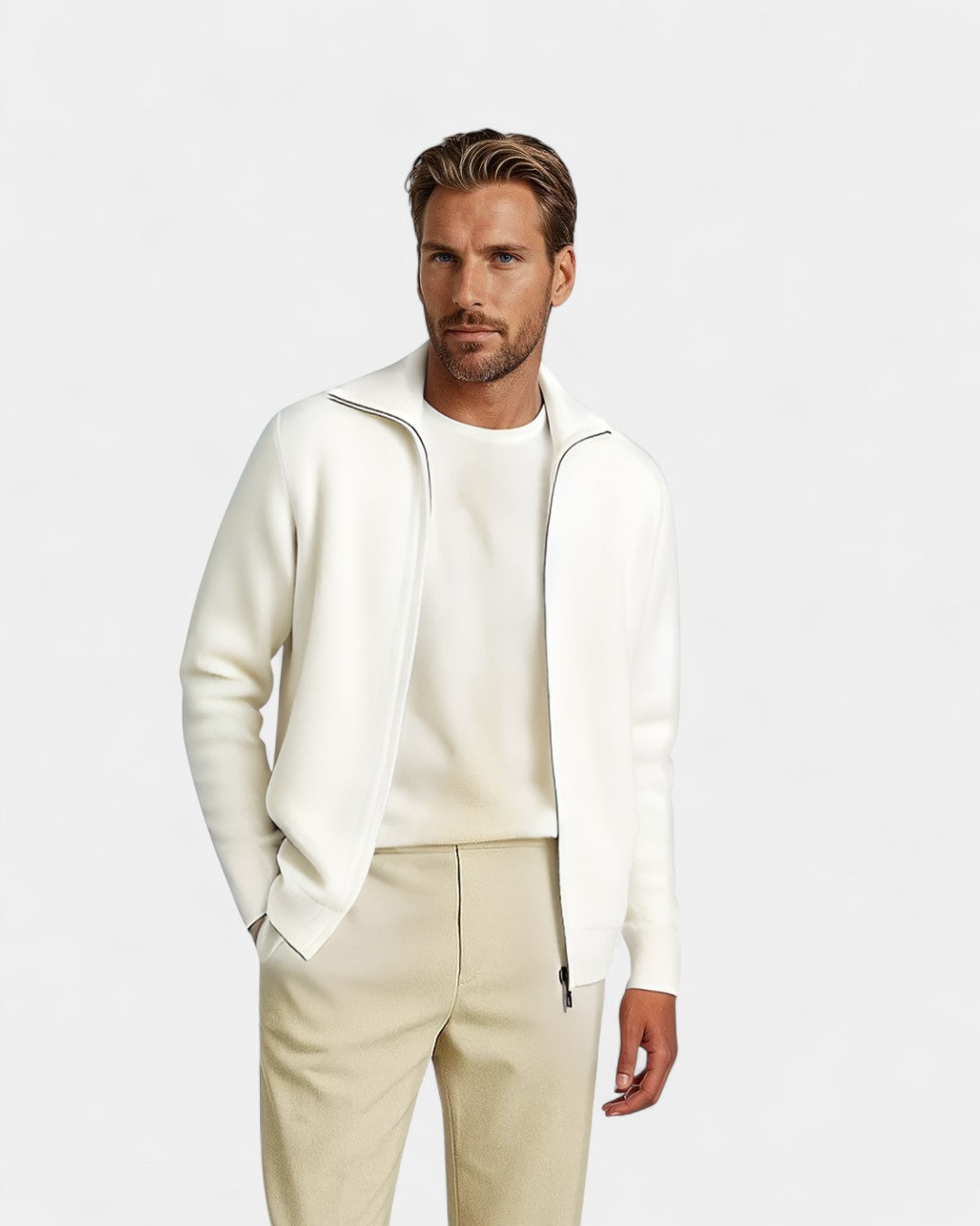 Classic Wool Tailored Coastal Jacket