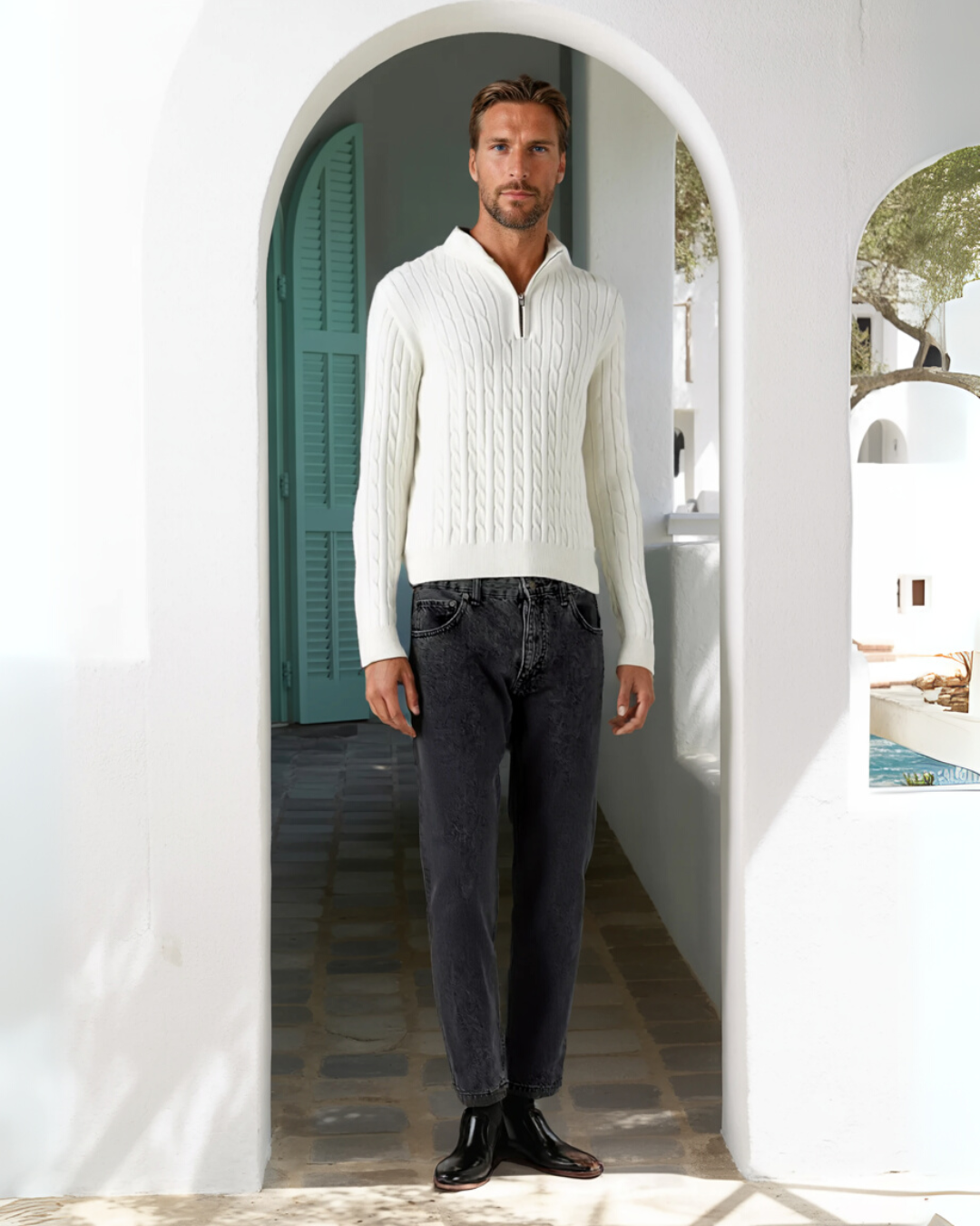 The Classic Old Money Quarter Zip Knit