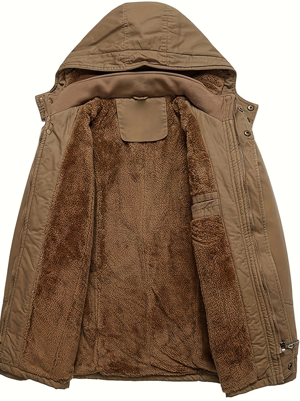 Casual Fleece-Lined Cargo Jacket