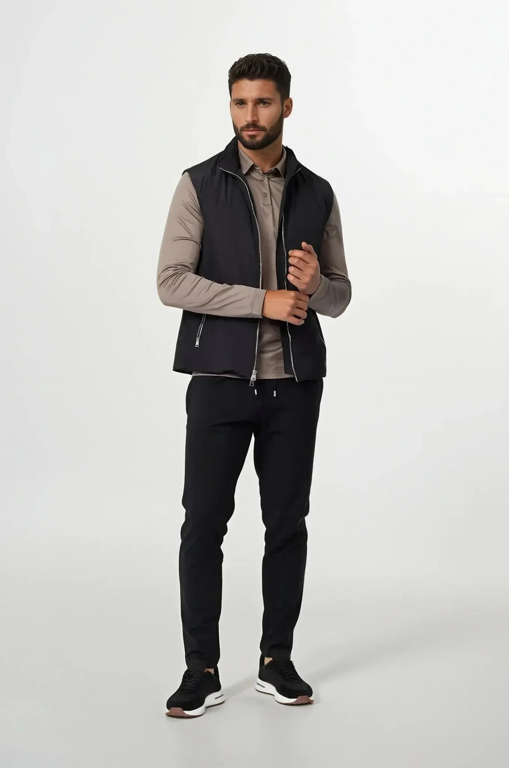 Sleeveless Zip-Up Bodywarmer