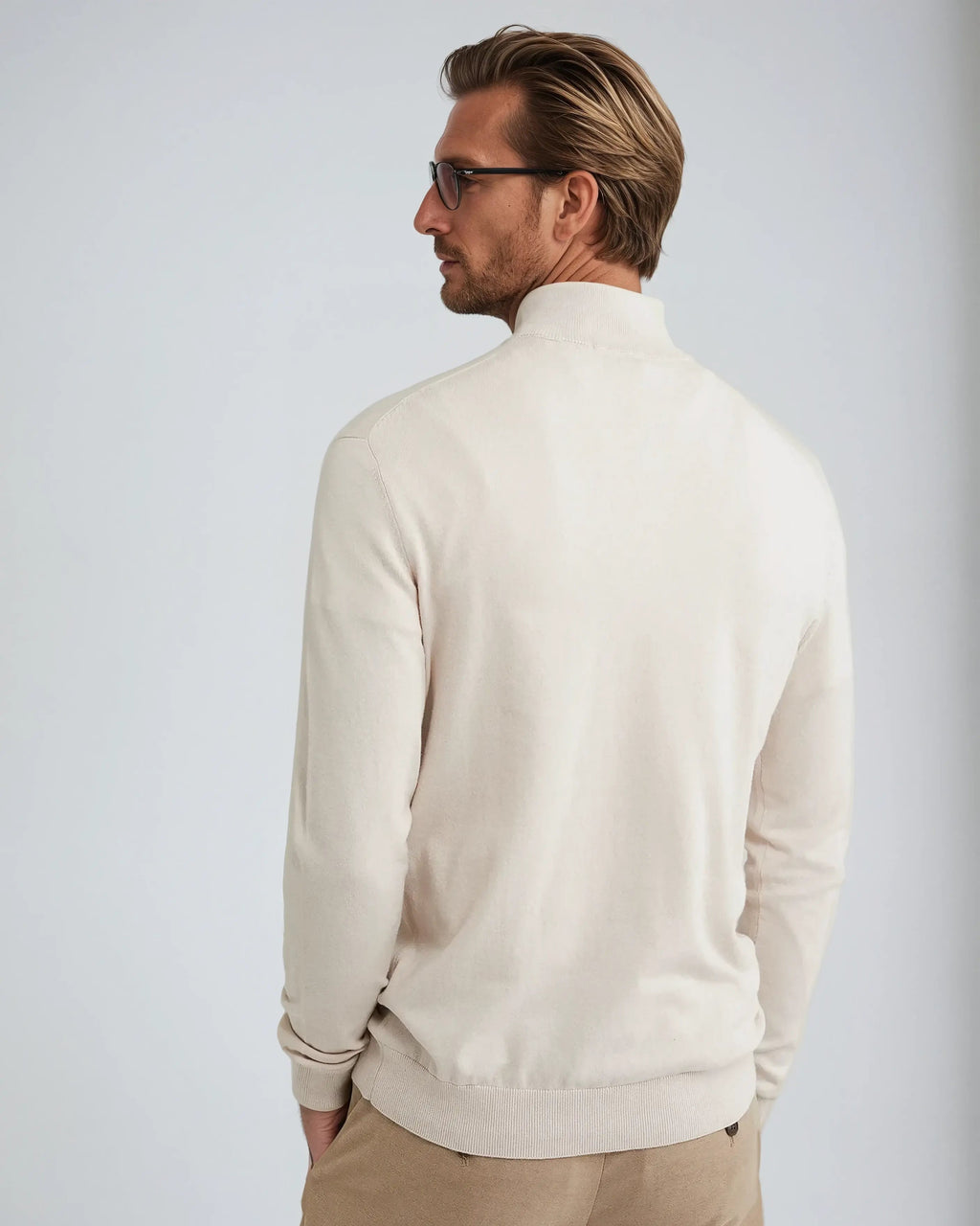 Classic Knit Half-Zip Sweater