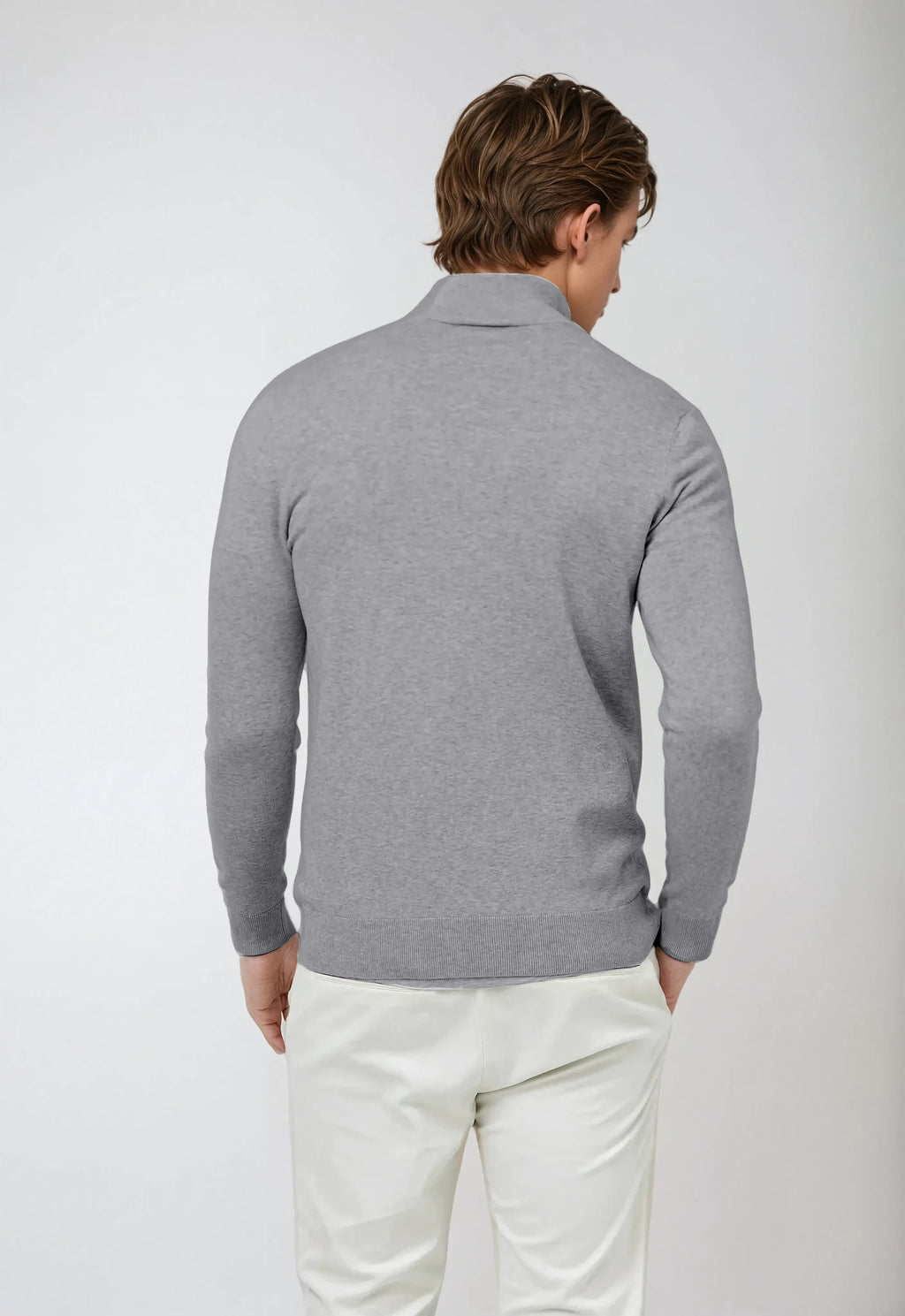 Classic Knit Half-Zip Sweater