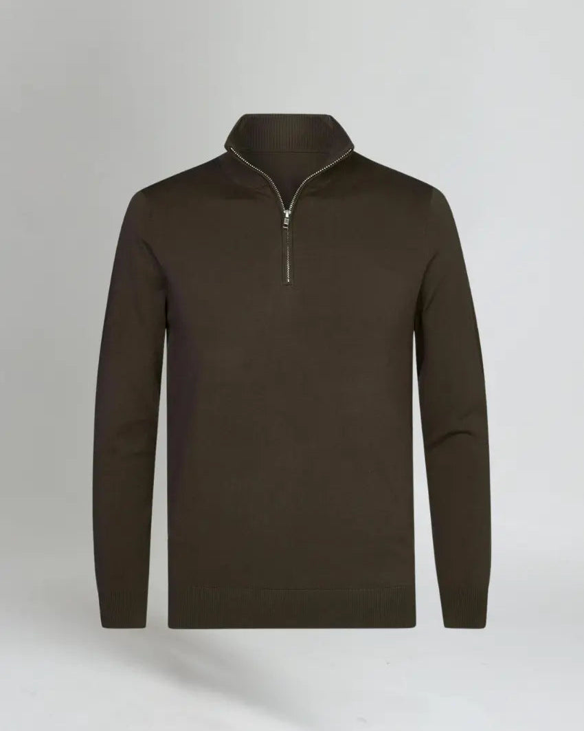 Classic Knit Half-Zip Sweater