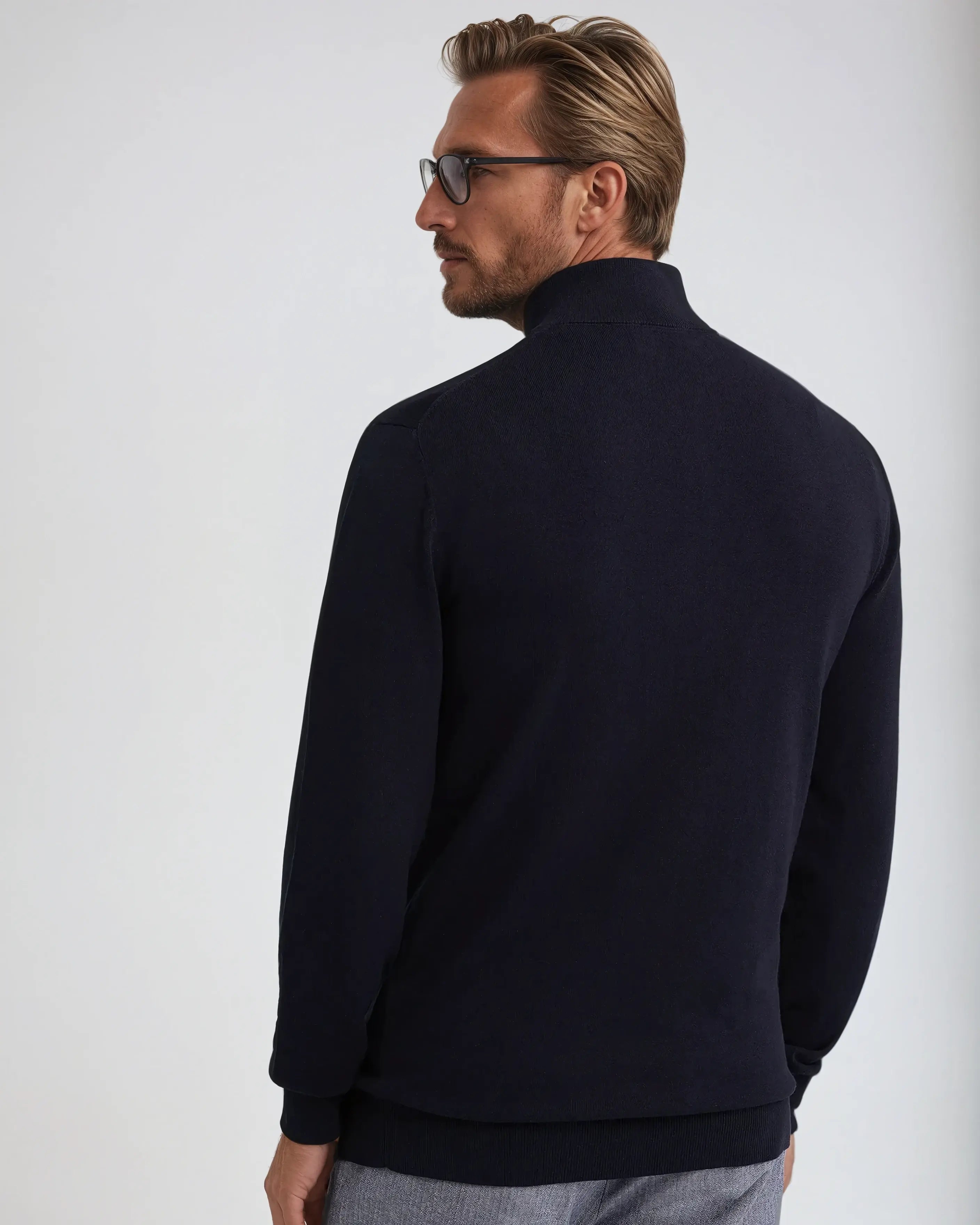 Classic Knit Half-Zip Sweater