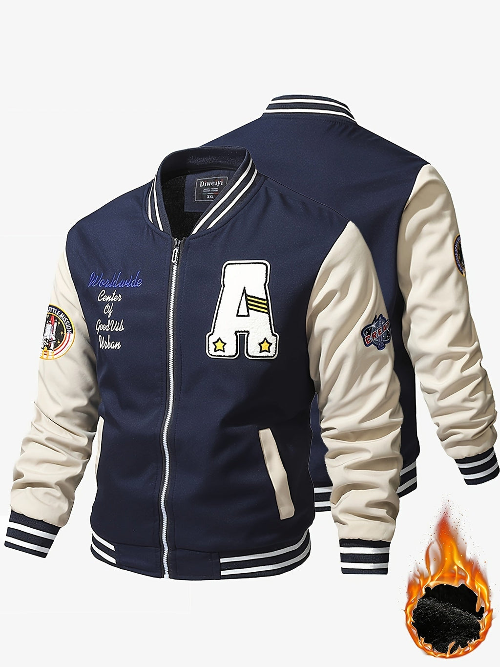 Casual Varsity Jacket for Men