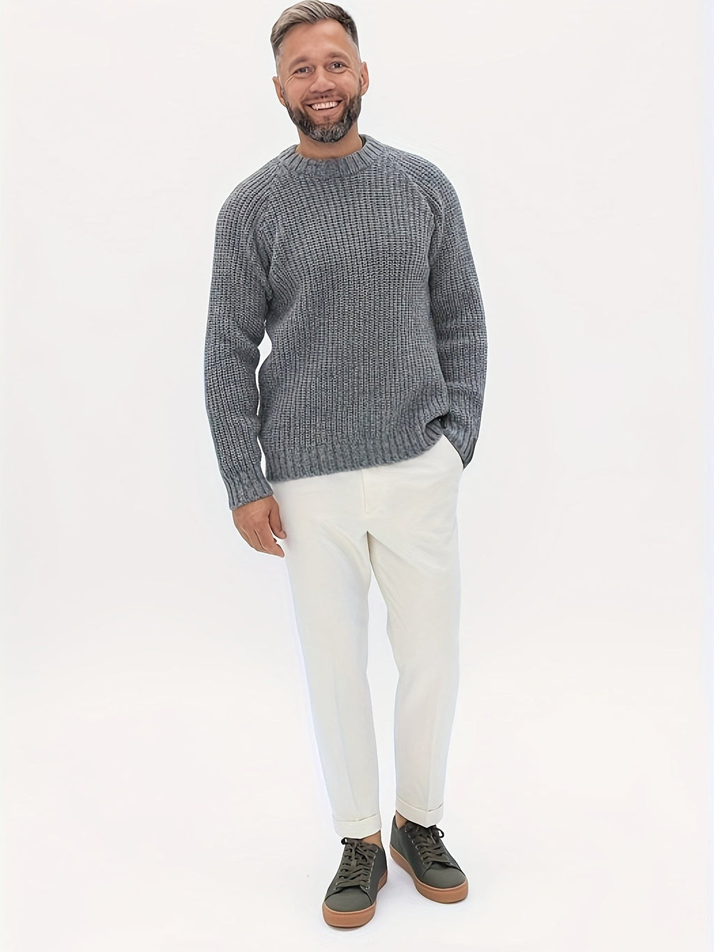 Cozy Winter Knit Sweater for Men