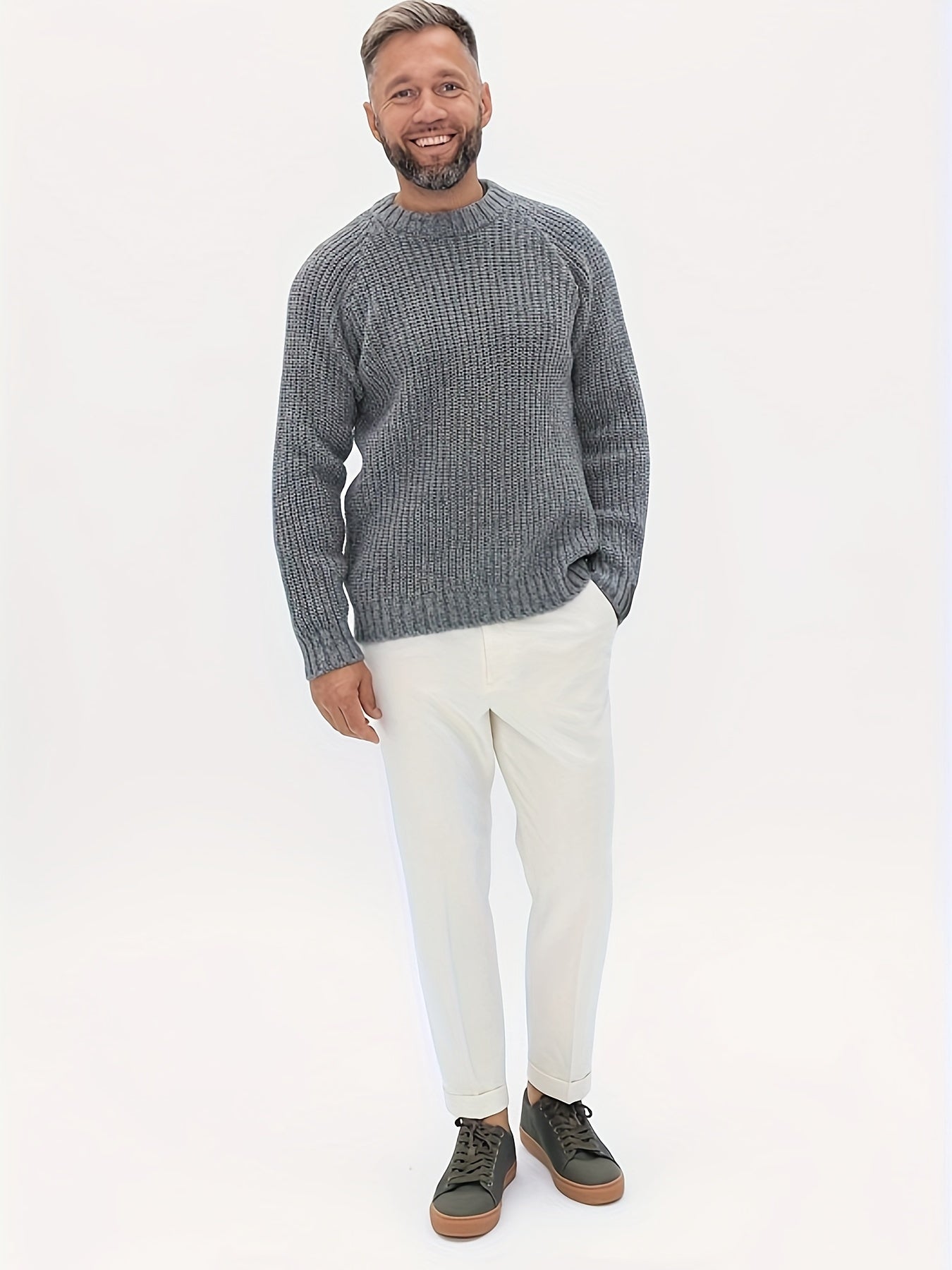 Cozy Winter Knit Sweater for Men