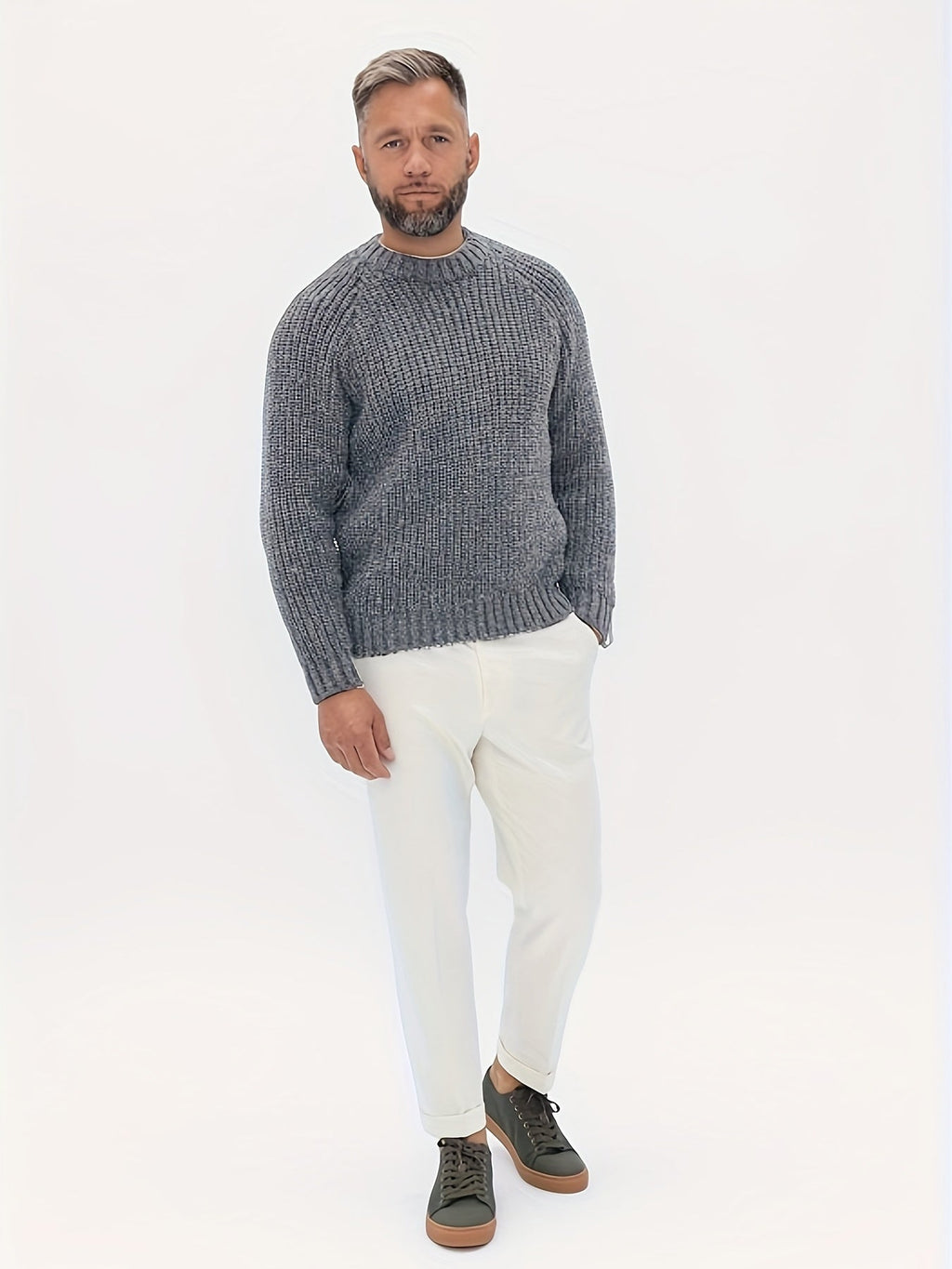 Cozy Winter Knit Sweater for Men