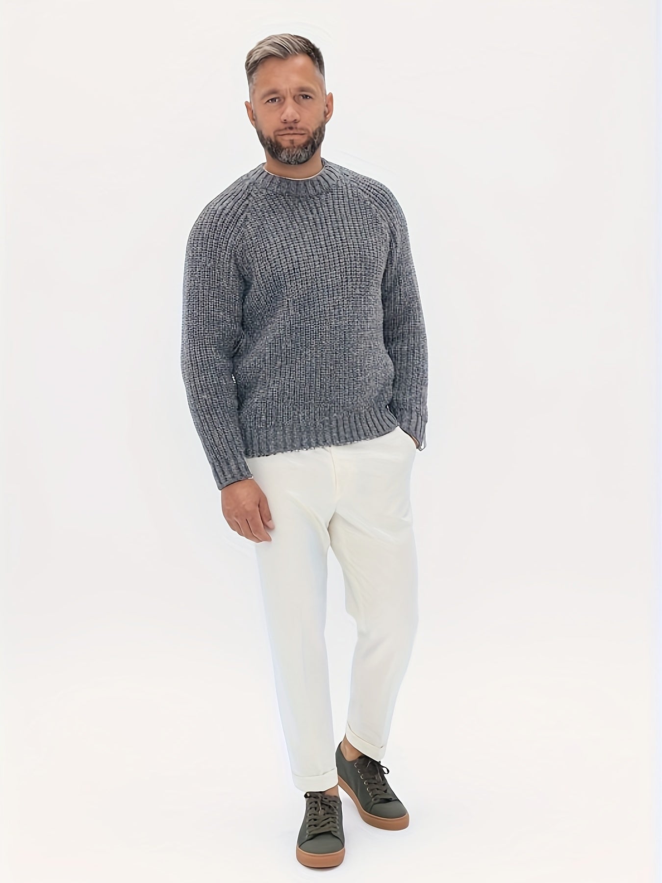 Cozy Winter Knit Sweater for Men